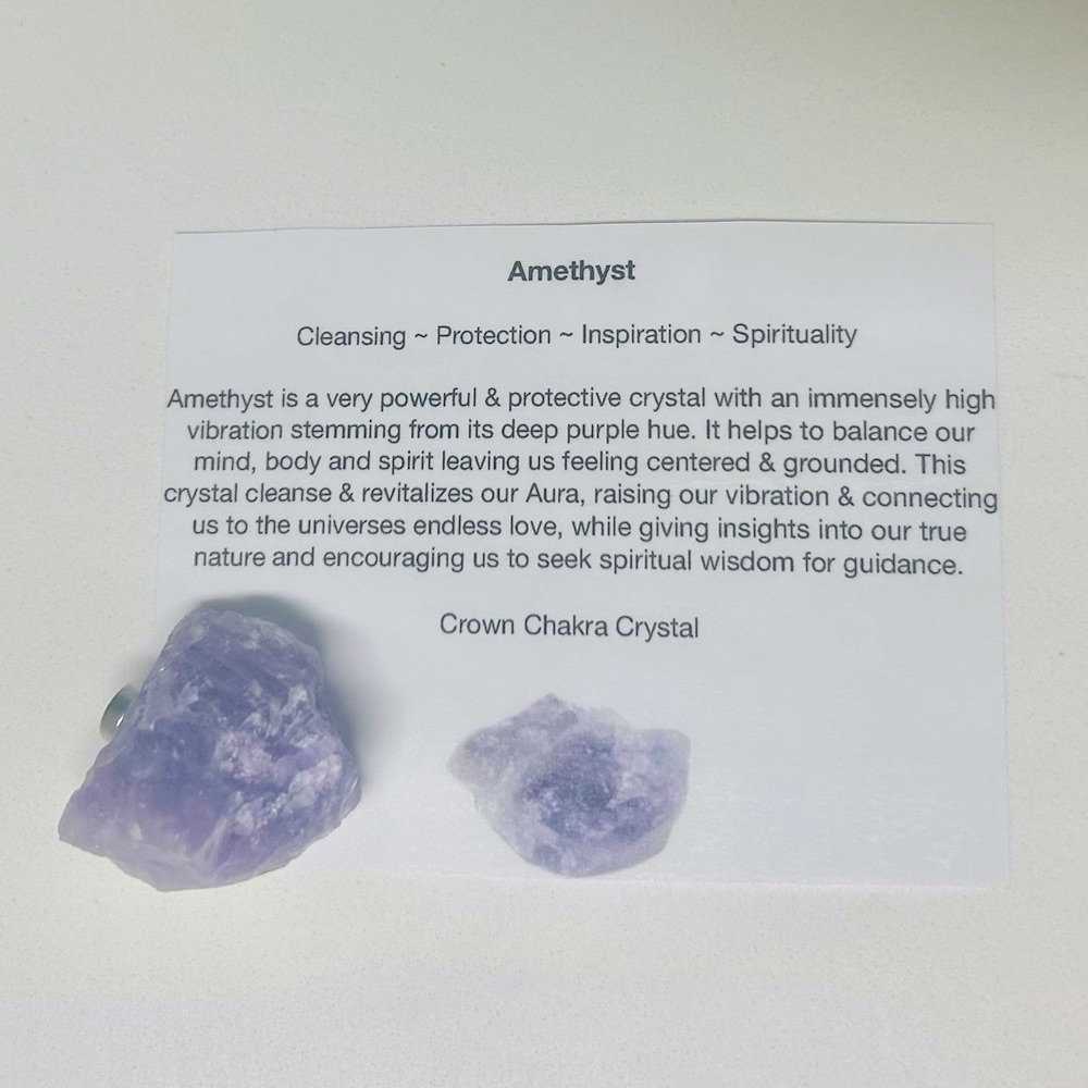 Amethyst Magnet *Stone of Peace* Small Decorative Colorado Purple Crystal Magnet